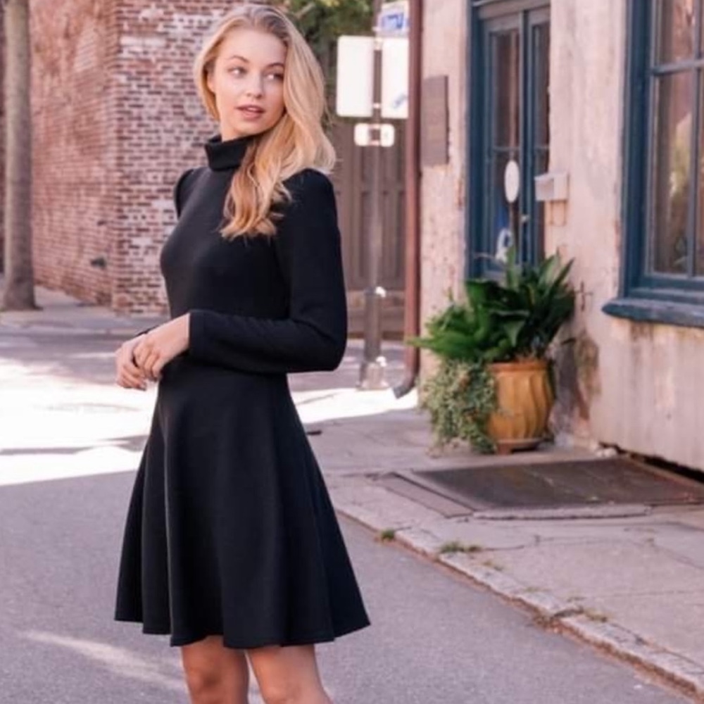 Gal Meets Glam Harlow Long Sleeve Rib Knit Dress | 8